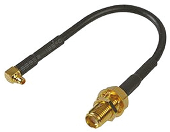 RF Solutions CBA Series Female SMA to Male MMCX, 100 mm