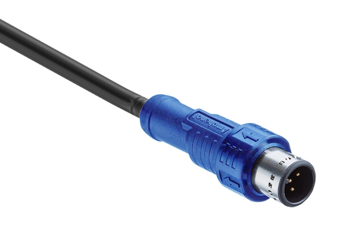 Amphenol Industrial Male 5 way Plug to Male 5 way Sensor Actuator Cable, 3 m