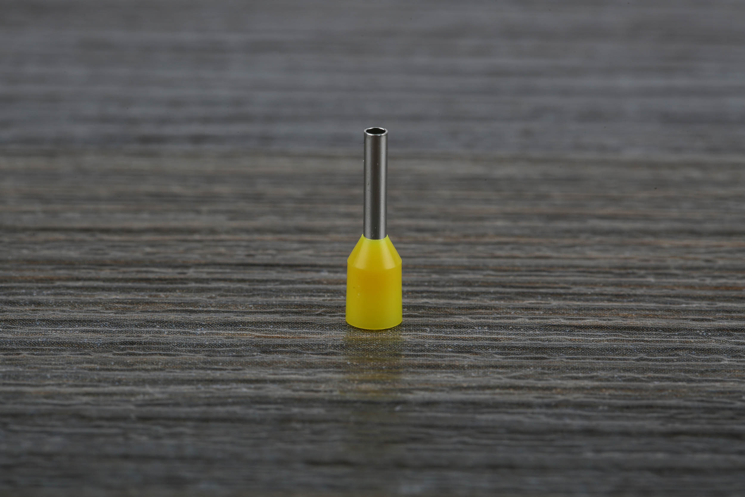 RS PRO Insulated Crimp Bootlace Ferrule, 8mm Pin Length, 1.4mm Pin Diameter, 1mm² Wire Size, Yellow