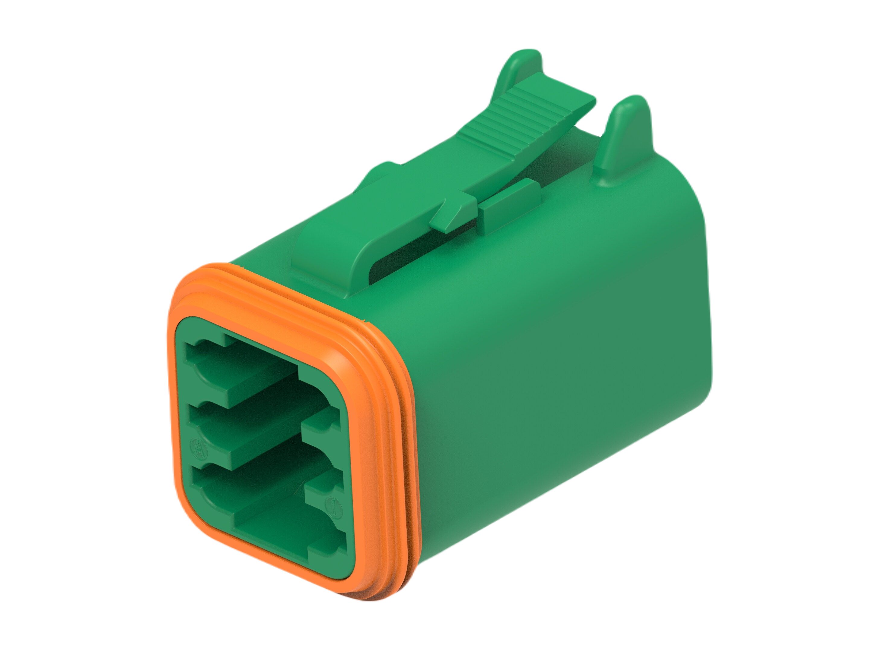 TE Connectivity, DT06-6S Automotive Connector Socket Green Cable 6 Way, Cable Termination DT06-6S-TN03