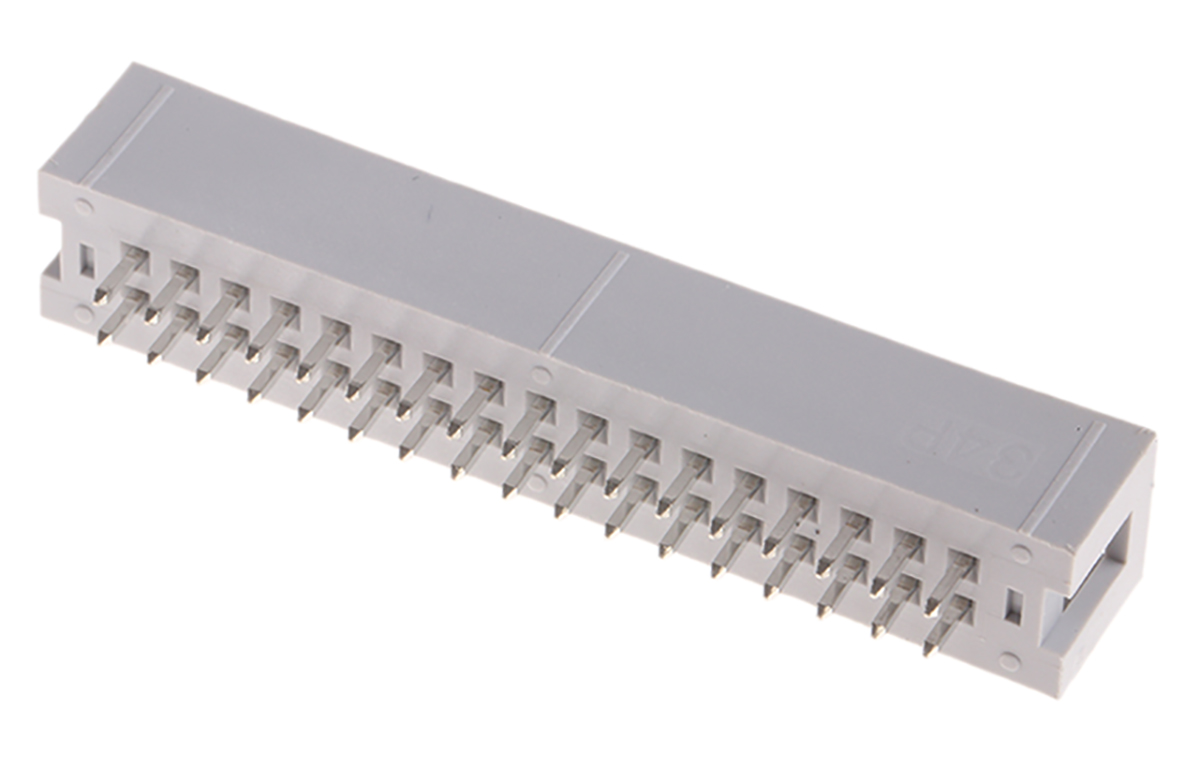 ASSMANN WSW AWHW Series Straight Through Hole PCB Header, 34 Contact(s), 2.54 mm Pitch, 2 Row, Shrouded