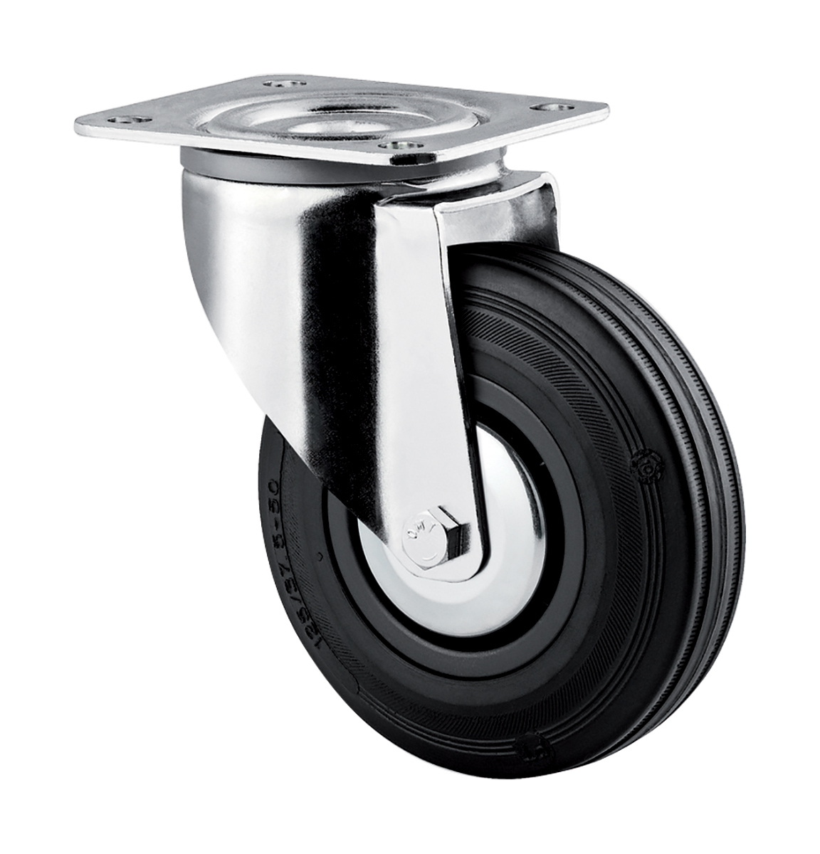 Tente Swivel Castor Wheel, 135kg Capacity, 160mm Wheel
