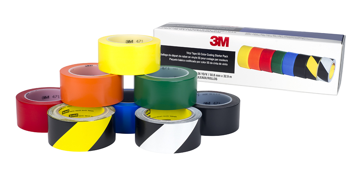 3M Scotch 5S PVC 33m Lane Marking Tape, 0.14mm Thickness