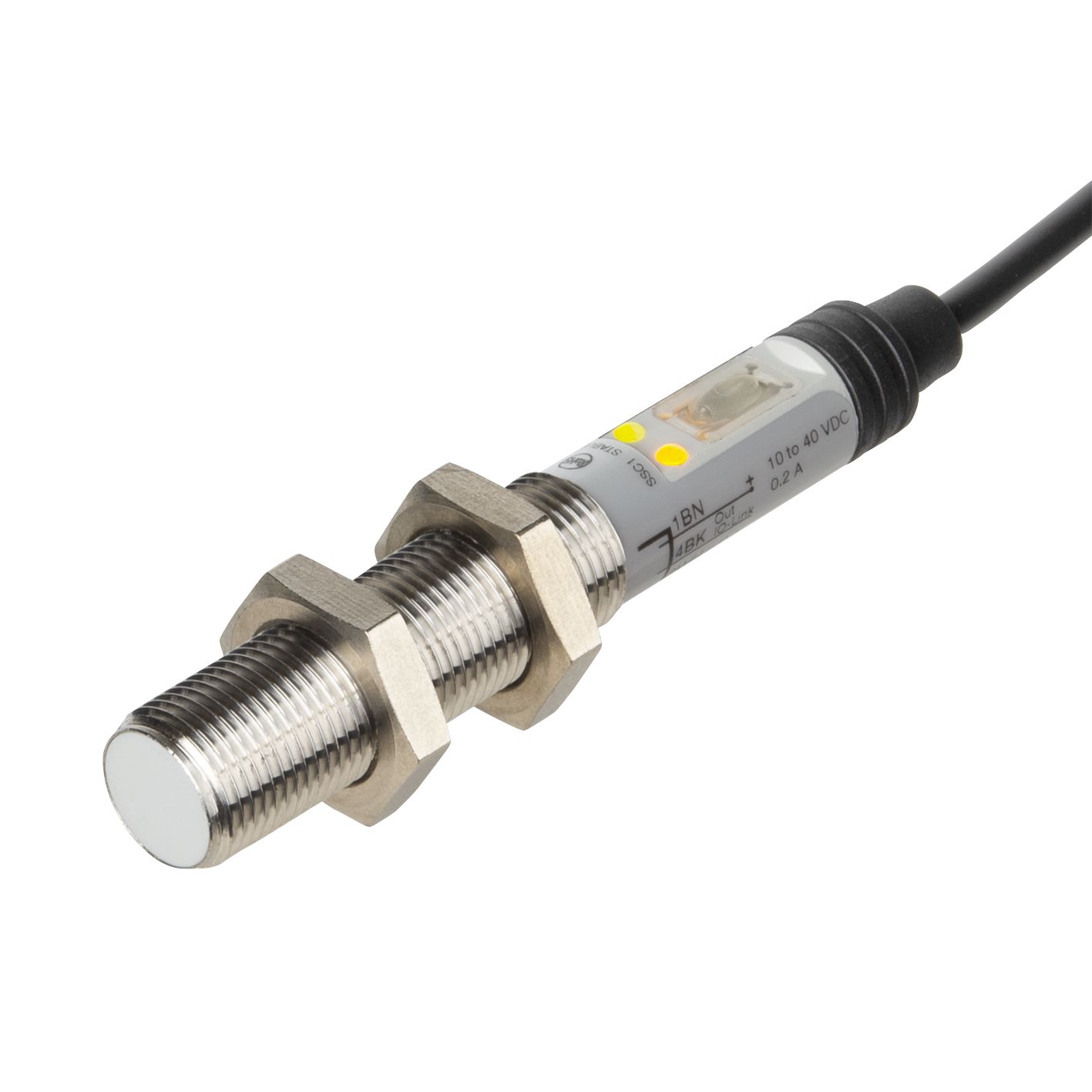 Carlo Gavazzi Capacitive Barrel Proximity Sensor, M12, 4 mm Detection, IO-Link NO/NC, 12 → 36 V dc
