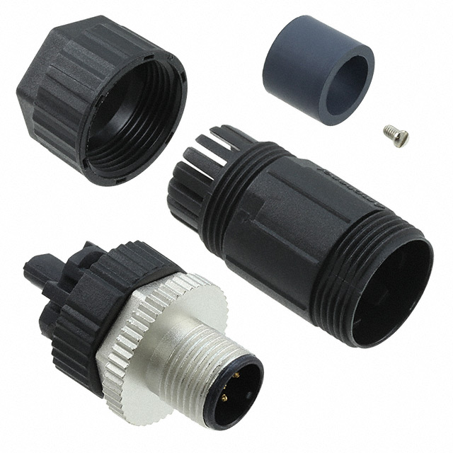 Amphenol Industrial Circular Connector, 5 Contacts, Cable, M12 Connector, Plug, Male, IP67, M Series