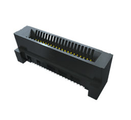 Samtec HSEC8-PE Series Vertical Female Edge Connector, Surface Mount, 20-Contacts, 0.8mm Pitch, 2-Row, Solder