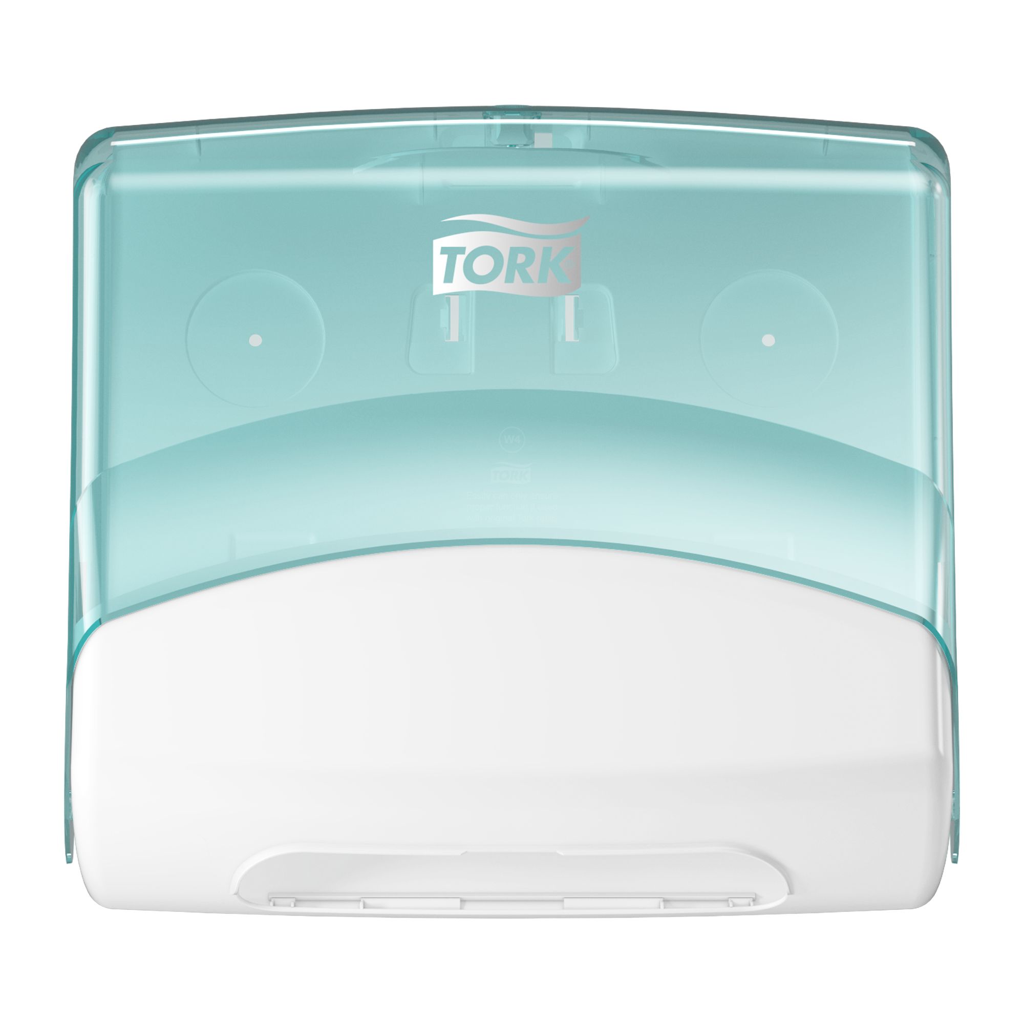 Tork Plastic White/Turqoise Wall Mounting Paper Towel Dispenser, 206mm x 394mm x 427mm