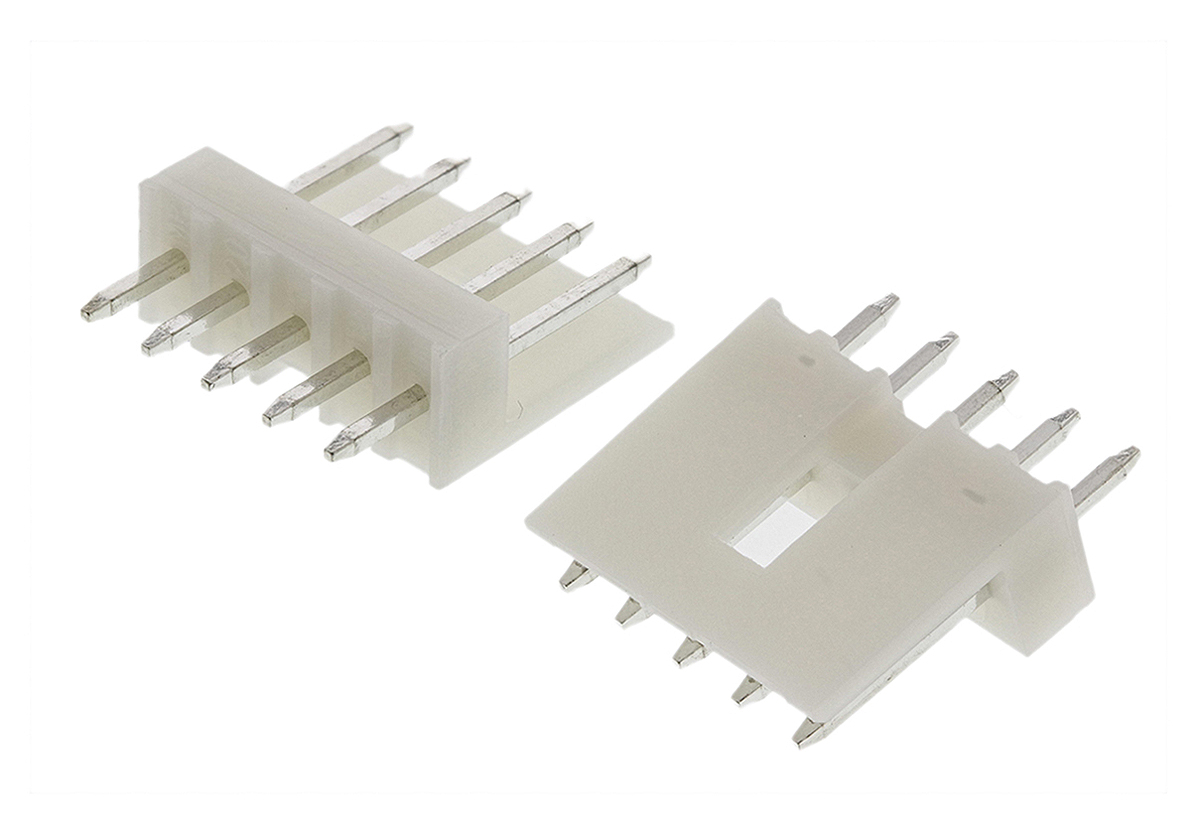 TE Connectivity EI Series Straight Through Hole PCB Header, 5 Contact(s), 2.5 mm Pitch, 1 Row, Shrouded