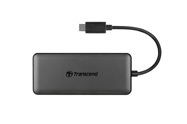 Transcend 4 Port USB 3.1 USB A, USB C  Hub, USB Powered, 103.5 x 44.9 x 12.3mm