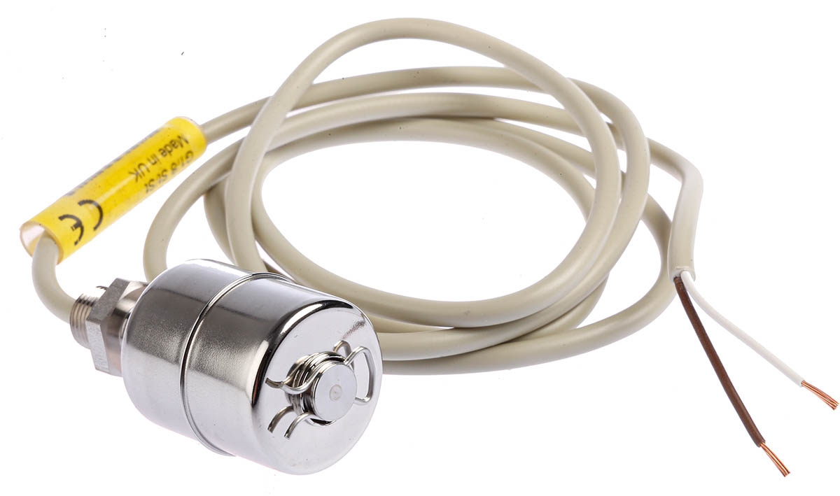 Gems Sensors Horizontal, Vertical Stainless Steel Float Switch, Float, 1m Cable, Relay
