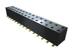 Samtec TLE Series Straight Surface Mount PCB Socket, 50-Contact, 2-Row, 2mm Pitch, Solder Termination