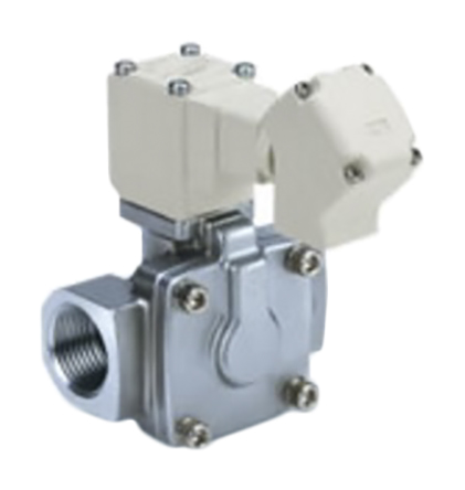SMC 2/2 Pneumatic Solenoid Valve - Solenoid/Pilot/Spring G 1/2 VXD Series 24V dc