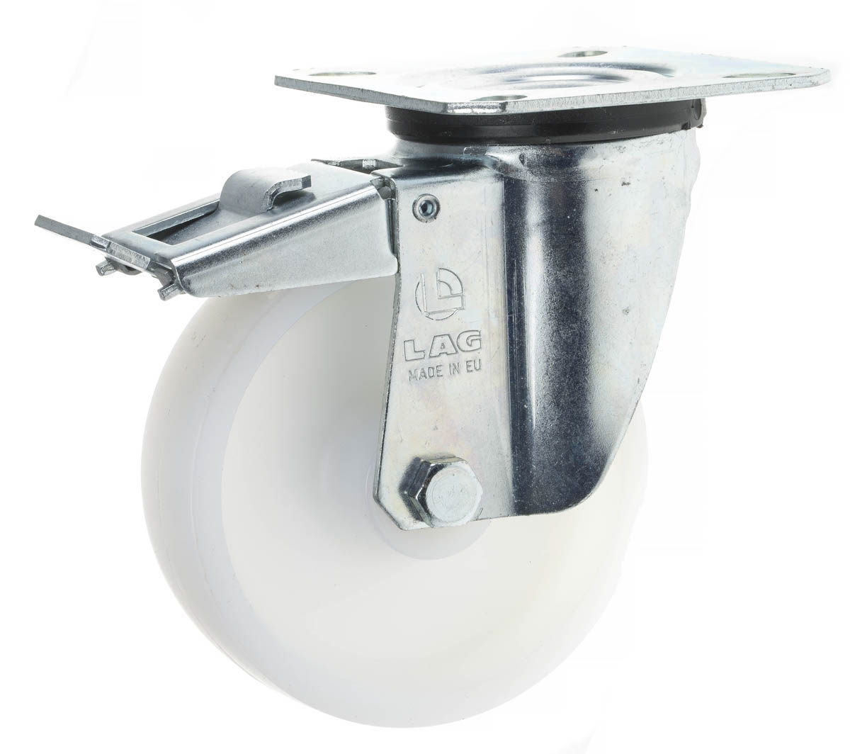 LAG Braked Swivel Castor Wheel, 120kg Capacity, 100mm Wheel