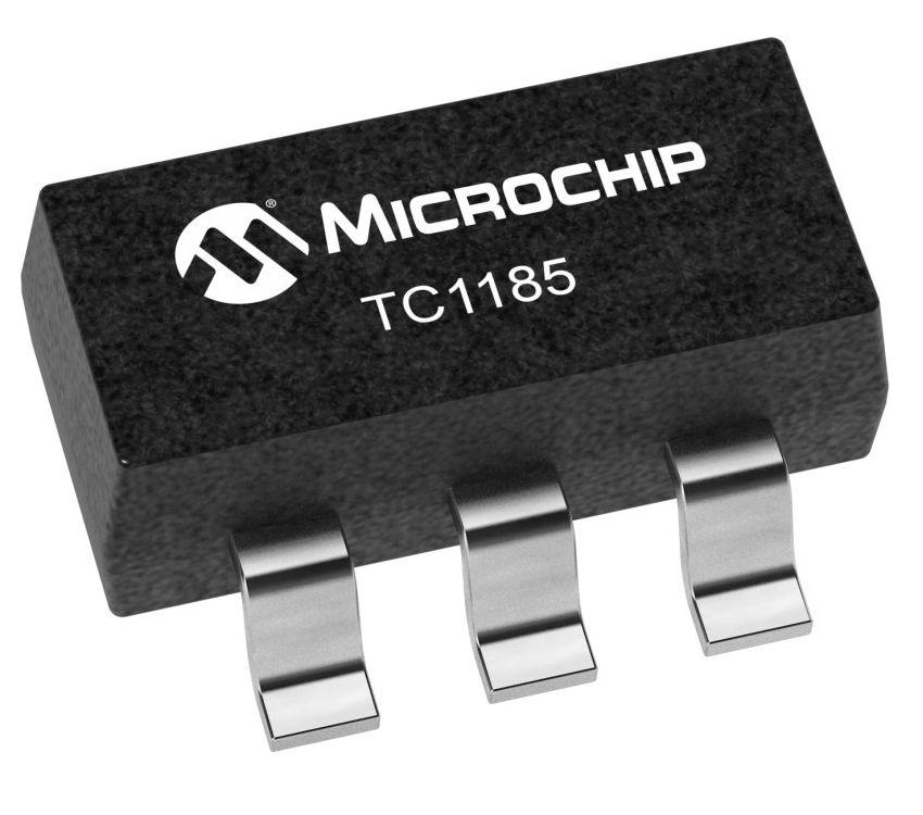 Microchip TC1185-2.85VCT713, 1-Channel Low Dropout Voltage, Voltage Regulator, 150 mA, 2.85 V, SOT-23 5-Pin