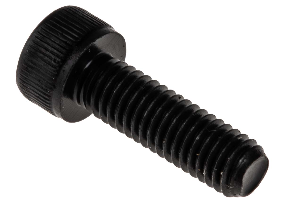 RS PRO Black, Self-Colour Steel Hex Socket Cap Screw, DIN 912, M5 x 16mm