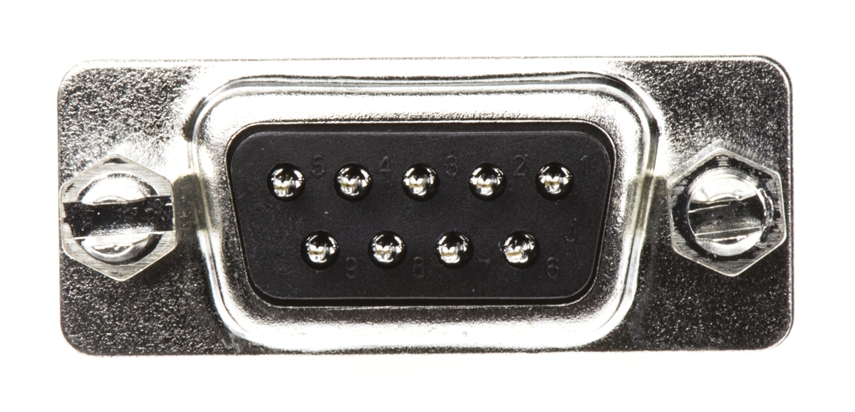 Amphenol Communications Solutions L717SD 9 Way Panel Mount D-sub Connector Plug, 2.74mm Pitch, with 4-40 UNC, Threaded