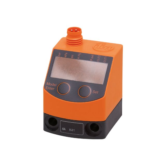 ifm electronic PQ Series Pressure Sensor, -1bar Min, 1bar Max, Analogue Output, Relative Reading