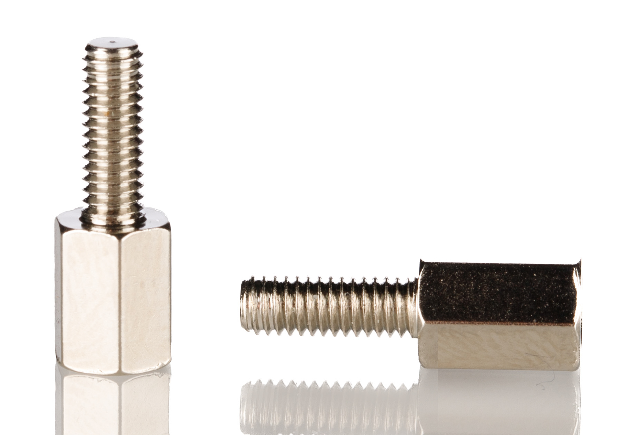 RS PRO Standoff, M3 x M3 Thread, 6mm Body, Brass, Male/Female, 8mm Stud