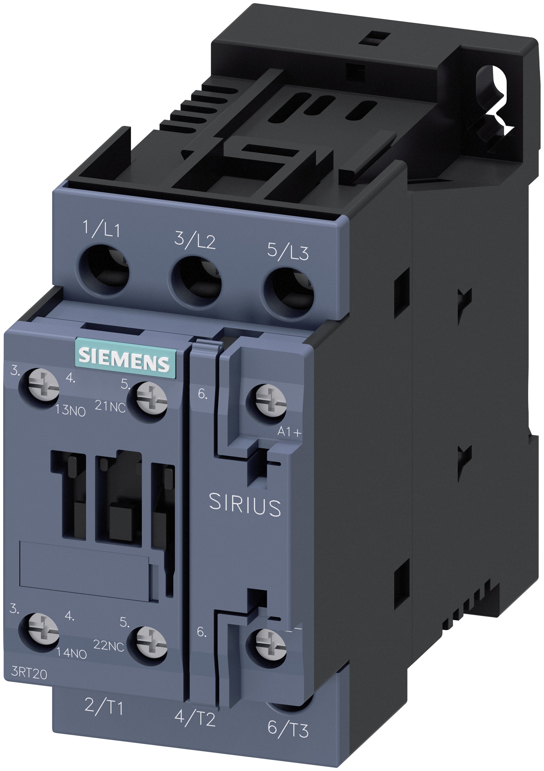 Siemens 3RT2 Overload Relay 1NO + 1NC, 14 A @ 480 V, 17 A @ 600 V F.L.C, 10 A @ 230 V (Auxiliary AC-15), 10 A @ 24 V