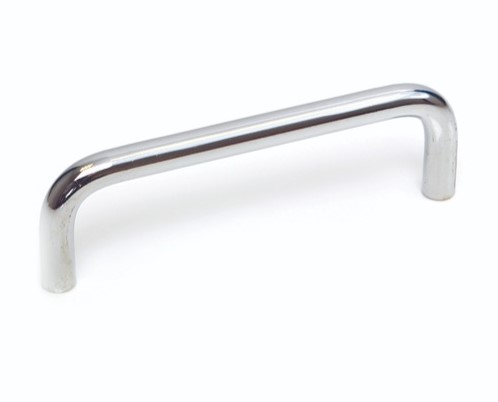 RS PRO Polished Silver Steel Cabinet Handle 41 mm Height, 10mm Width, 235mm Length