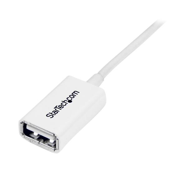 StarTech.com USB 2.0, Male USB A to Female USB A, 480Mbps, 1m