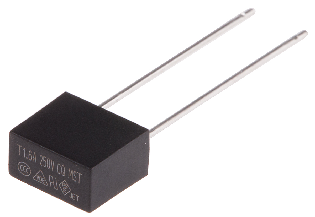 RS PRO PC Board Non Resettable Fuse, Radial 1.6A, 250V ac