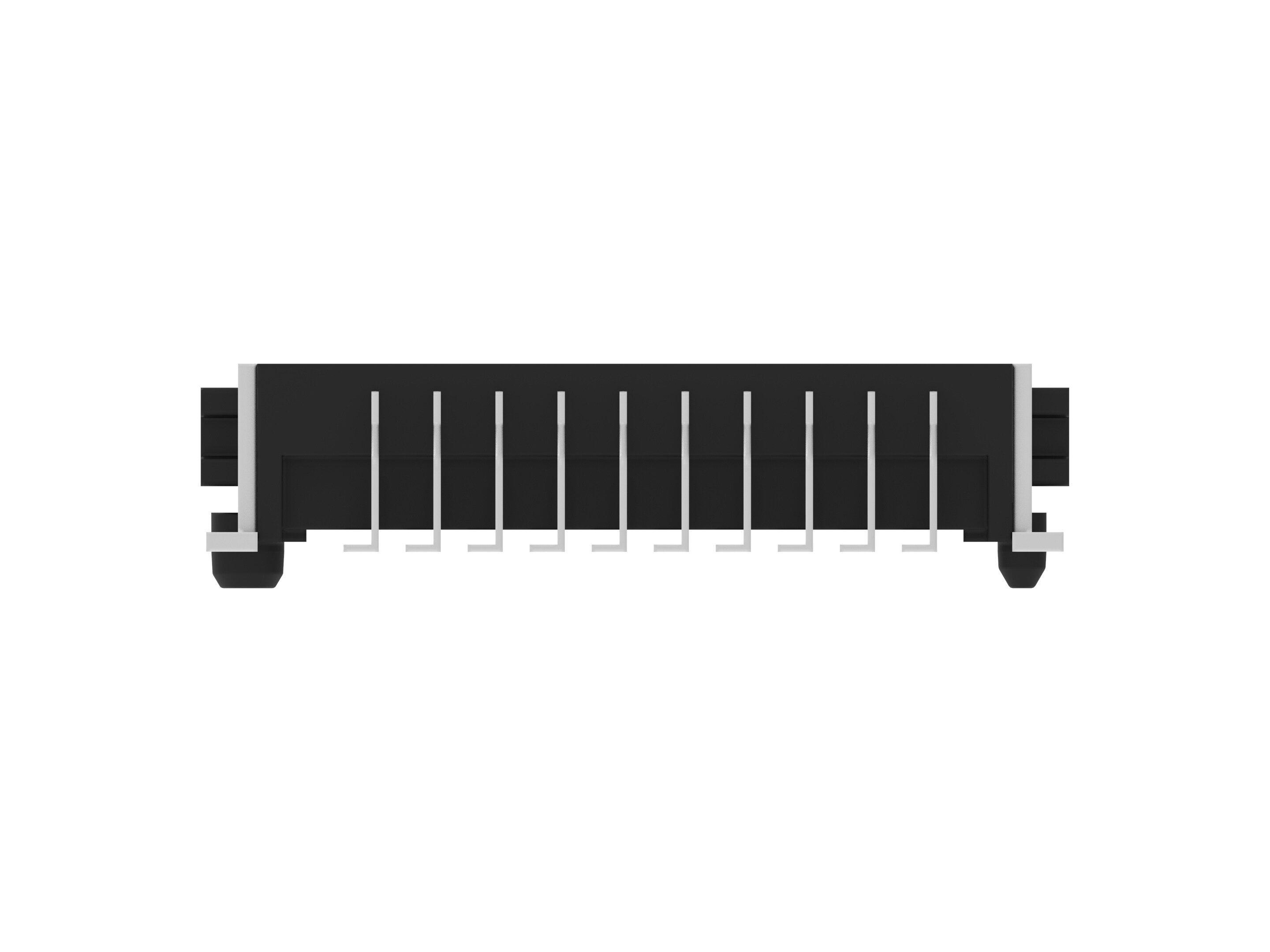 ERNI 354079 Series Vertical Surface PCB Header, 20 Contact(s), 1.27 mm Pitch, 2 Row, Shrouded
