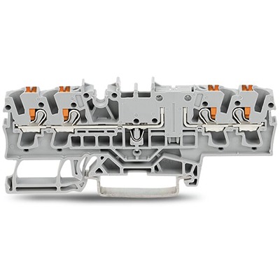 WAGO 2202-1802 TOPJOB S Series Orange, 2.5mm², 1-Level, Push In Termination, ATEX, CSA, IECEx