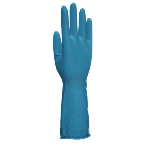 Unigloves UCHG300 Blue Latex Work Gloves, Size 10, Latex Coating