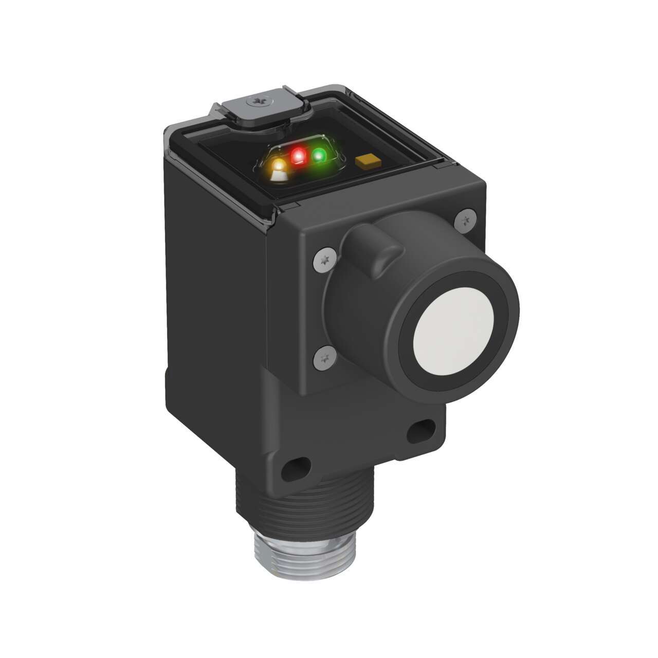 Banner Ultrasonic Block Proximity Sensor, M12, 250 mm Detection, PNP 4-20 mA NO, 15 → 24 V dc