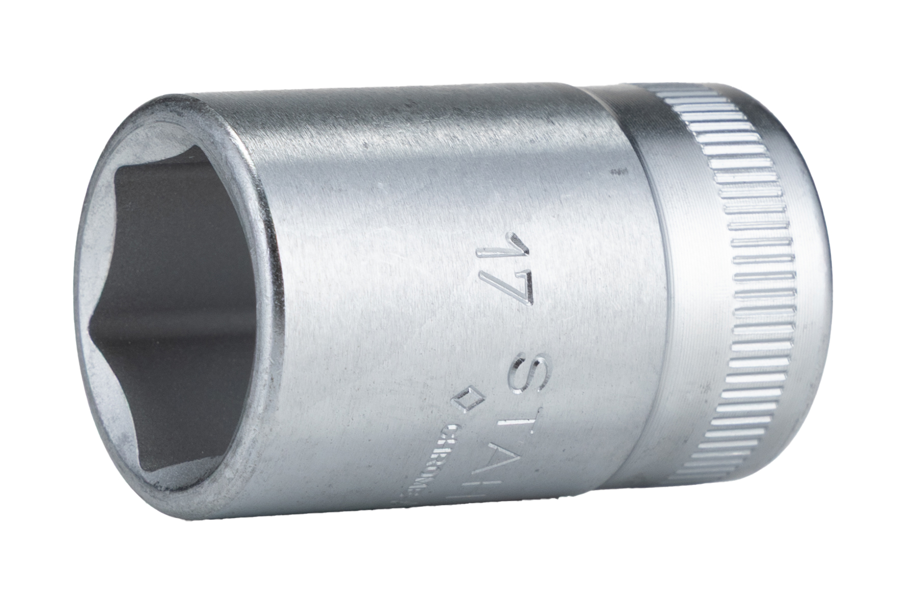 STAHLWILLE 1/2 in Drive 17mm Standard Socket, 6 point, 17mm, 38 mm Overall Length