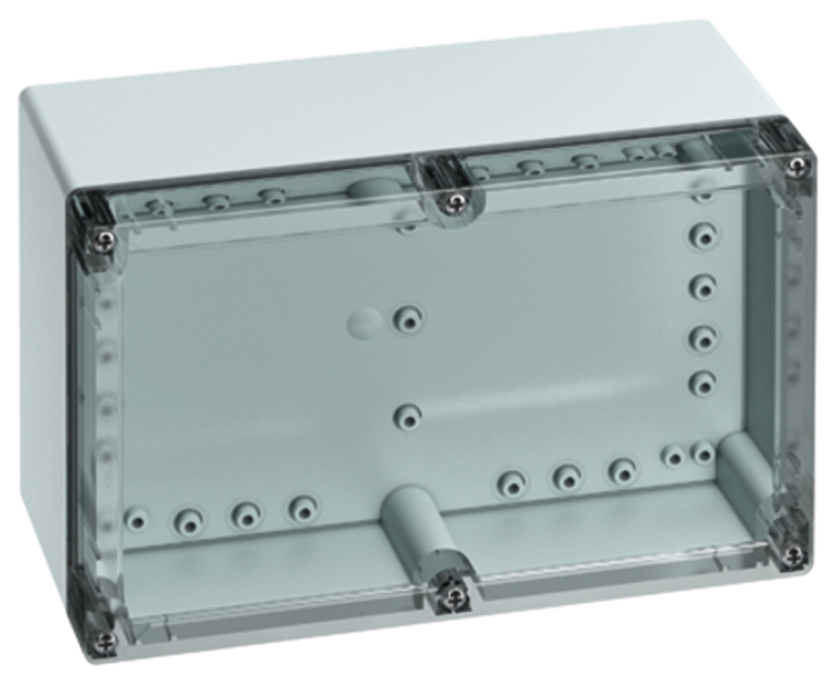 Spelsberg TG Series Grey Polycarbonate Enclosure, IP66, IP67, Grey Lid, 252 x 162 x 120mm