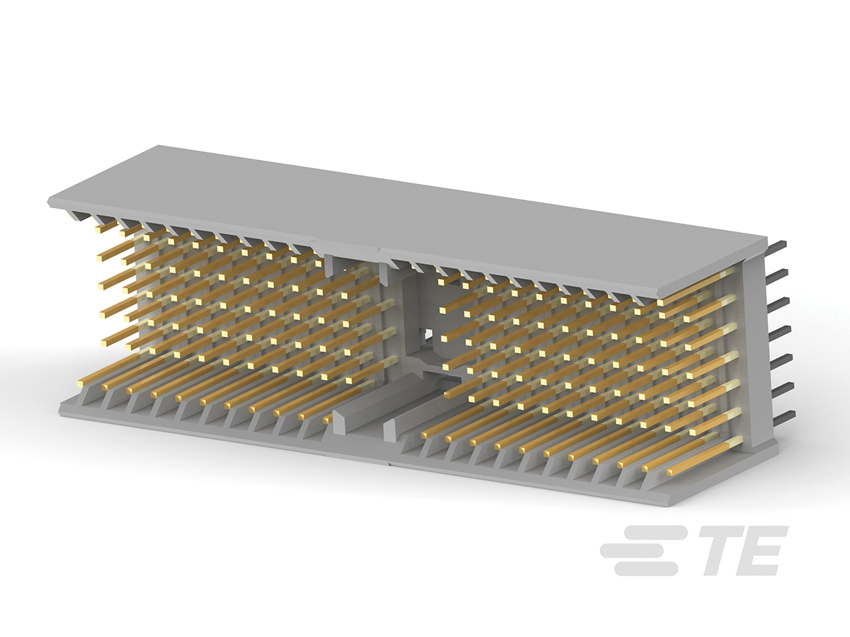 TE Connectivity, ZPACK 2mm Pitch Hard Metric Type A Backplane Connector, Male, Vertical, 22 Column, 7 Row, 154 Way,