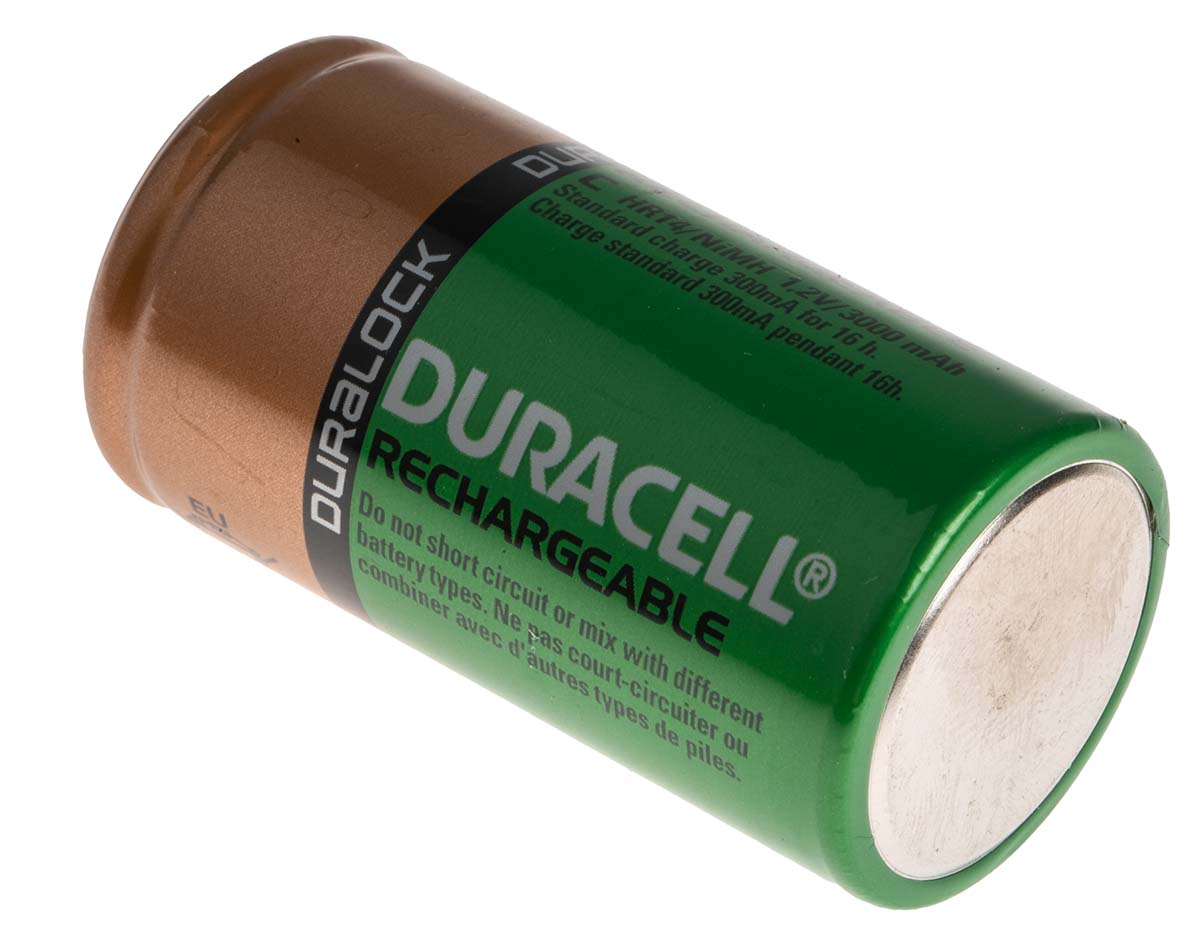 Duracell Recharge Ultra Duracell NiMH Rechargeable C Batteries, 2.2Ah