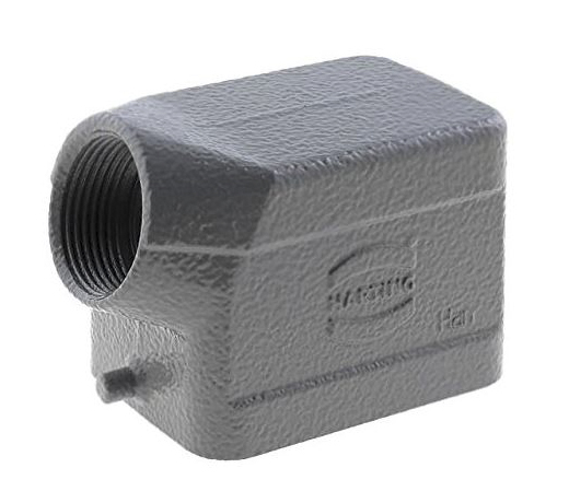 HARTING Han B Side Entry Hood, M25 Thread, Side Entry