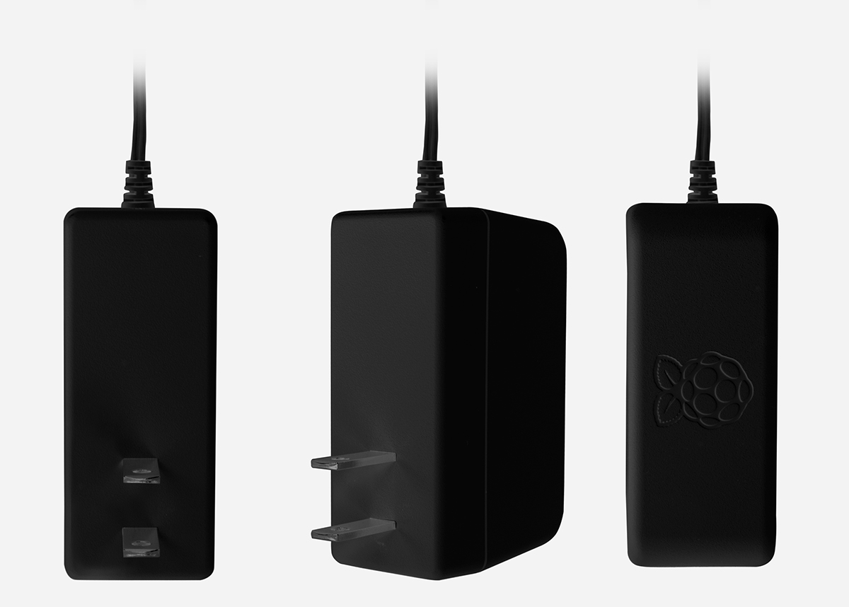 Raspberry Pi Power Supply, Micro USB Type B with US Plug Type, 1.5m
