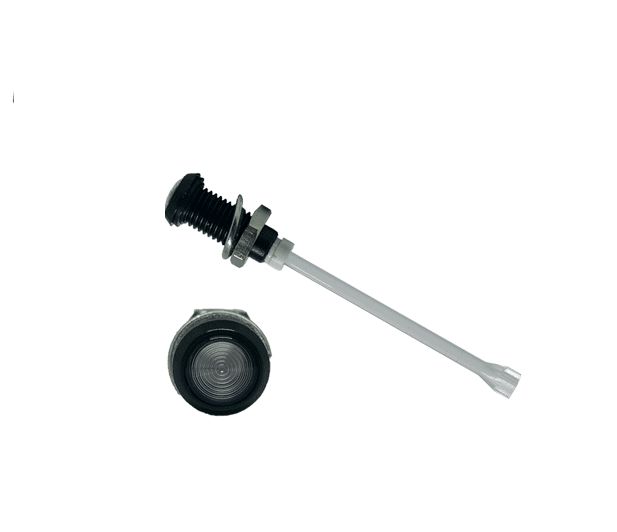 RHD-2390-F9PZ67PR Bivar, Panel Mount Vertical LED Light Pipe, Clear Round Lens