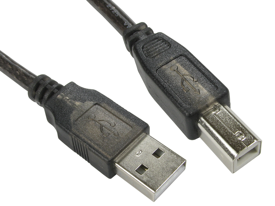 RS PRO USB 2.0, Male USB A to Male USB B, 10m