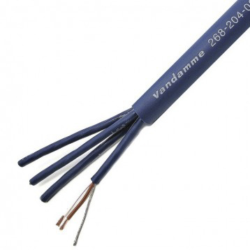 Van Damme Audio & Control Cable, 0.22 mm² CSA Screened, 9.6mm od, 50m, Blue