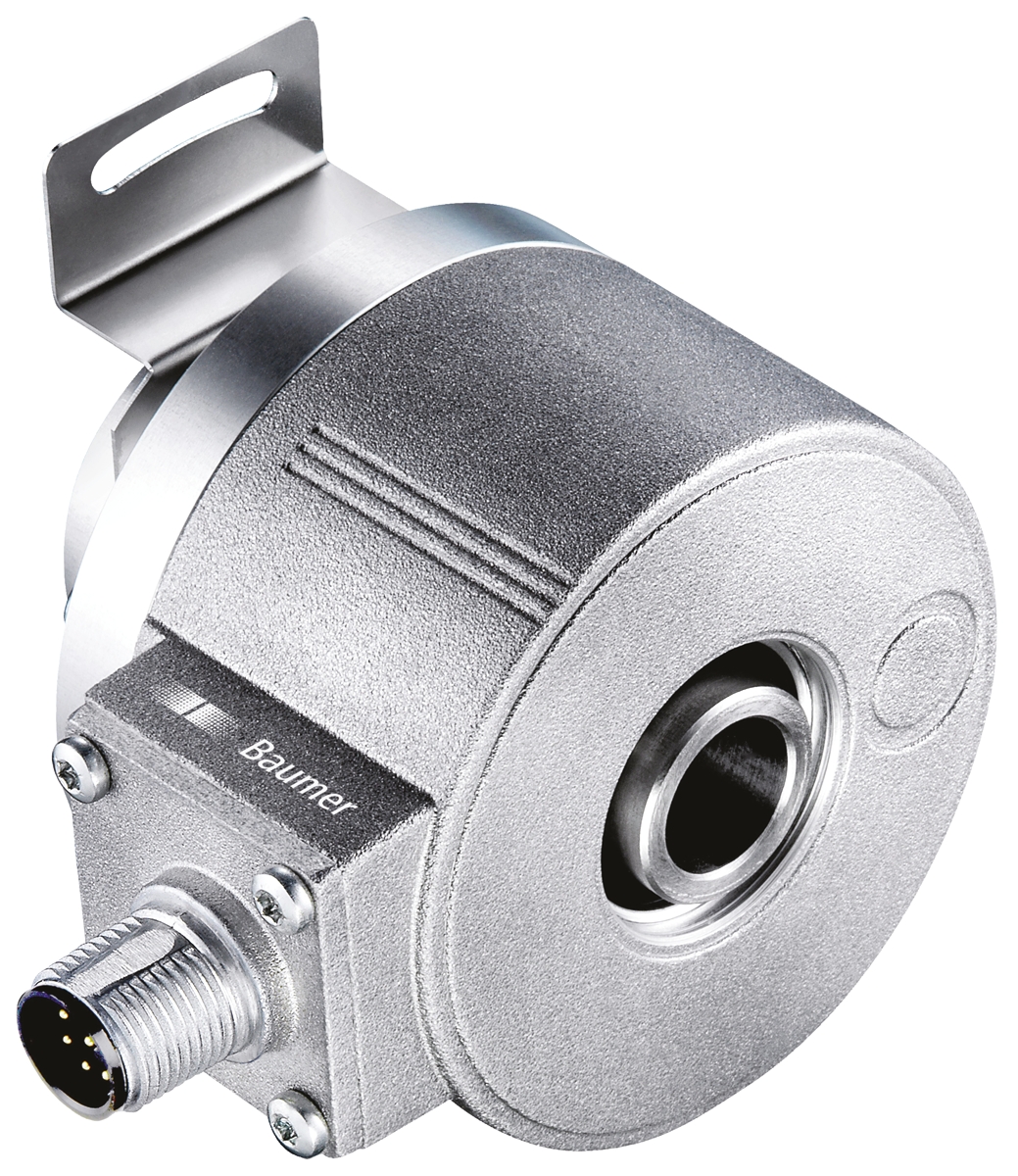 Baumer EIL580P Series Optical Incremental Encoder, 1 → 65536 ppr, TTL/HTL Signal, Hollow Type, 12mm Shaft