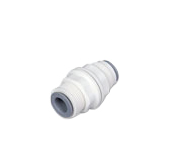 Legris LF6300 LIQUIfit Series Bulkhead Tube-to-Tube Adaptor, Push In 6 mm to Push In 6 mm, Tube-to-Tube Connection Style