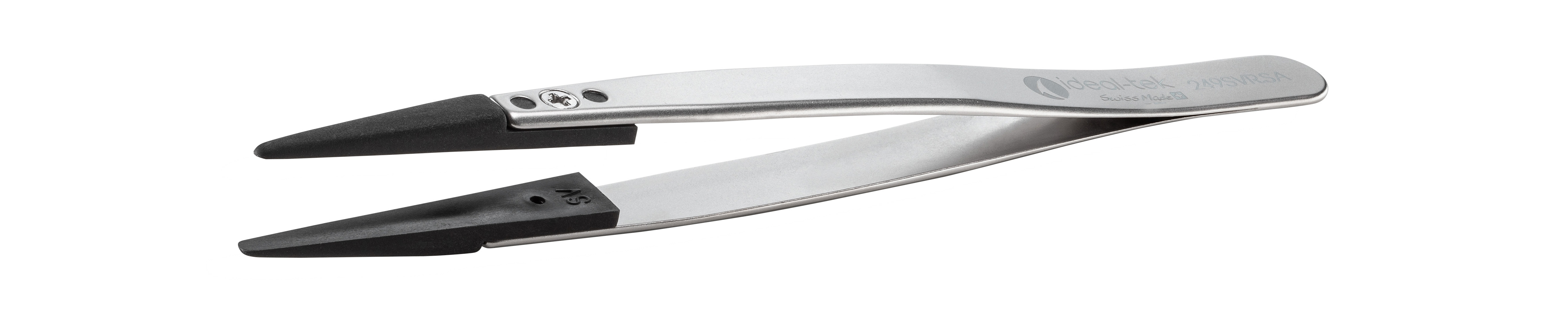 ideal-tek 130 mm, Stainless Steel, Straight, ESD Tweezers