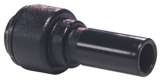 John Guest PM Series Reducer Nipple, Push In 6 mm to Push In 5 mm, Tube-to-Tube Connection Style