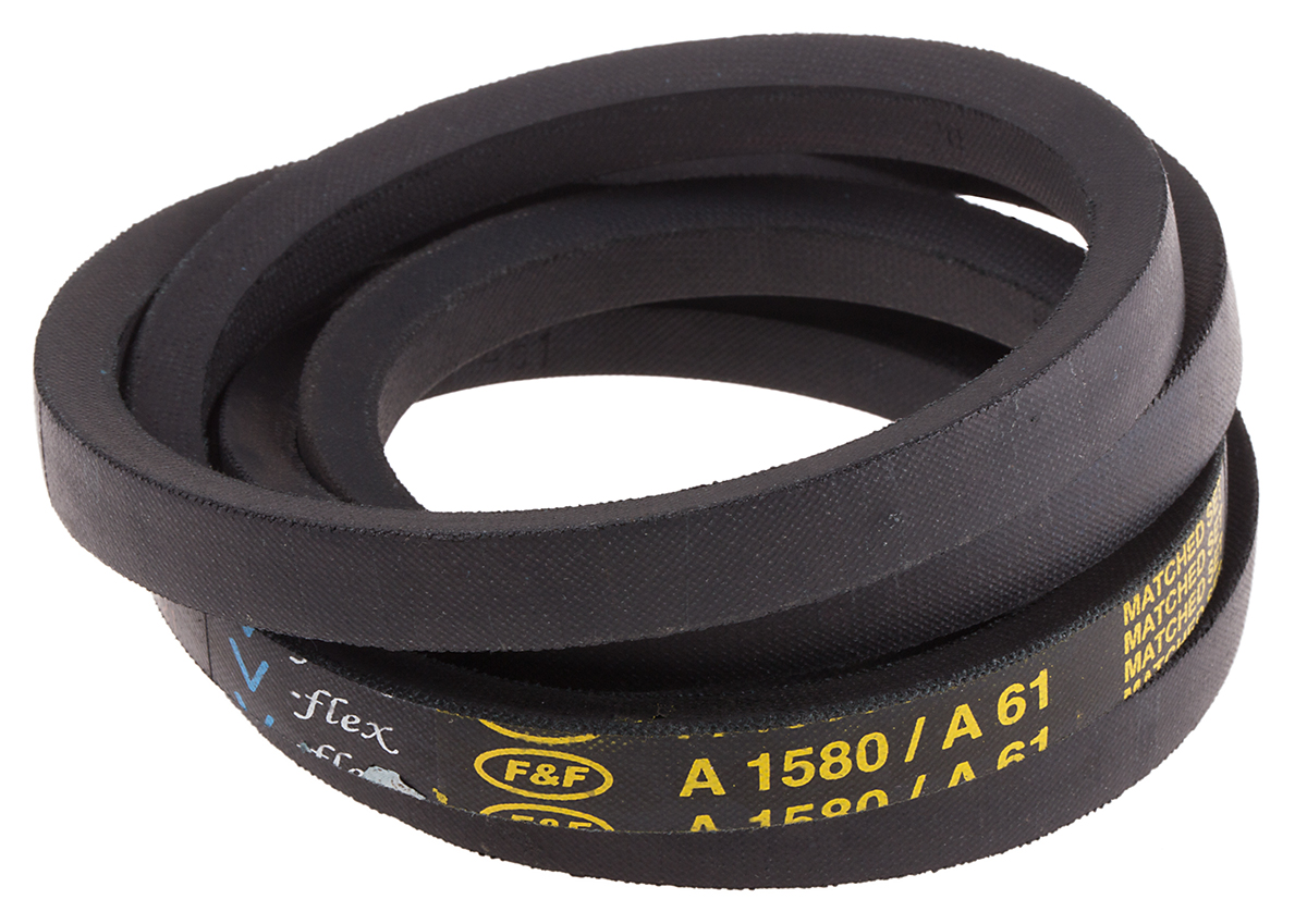 RS PRO Drive Belt, belt section A, 1550mm Length