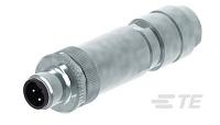 TE Connectivity Circular Connector, 4 Contacts, M12 Connector, Male, 3-2271 Series