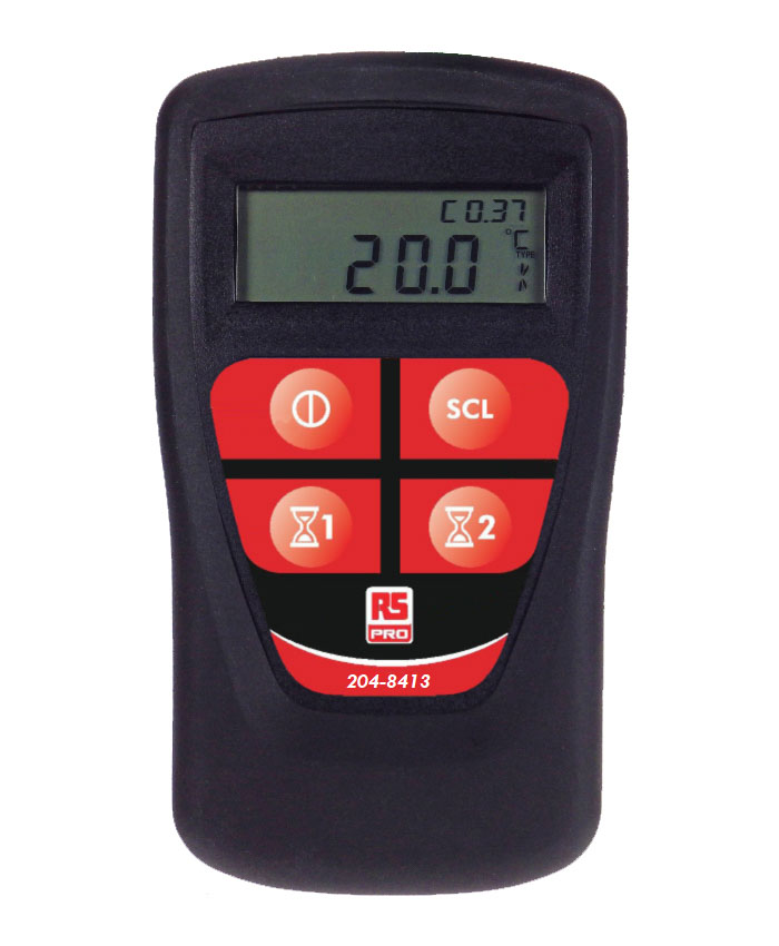 RS PRO Legionella Digital Thermometer for Environmental Use, K, T Probe, 1 Input(s), +1372°C Max, ±0.2 °C (±0.1%)
