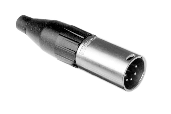 Amphenol Industrial Cable Mount XLR Connector, Male, IP40, 133 V, 5 Way, Silver Plating