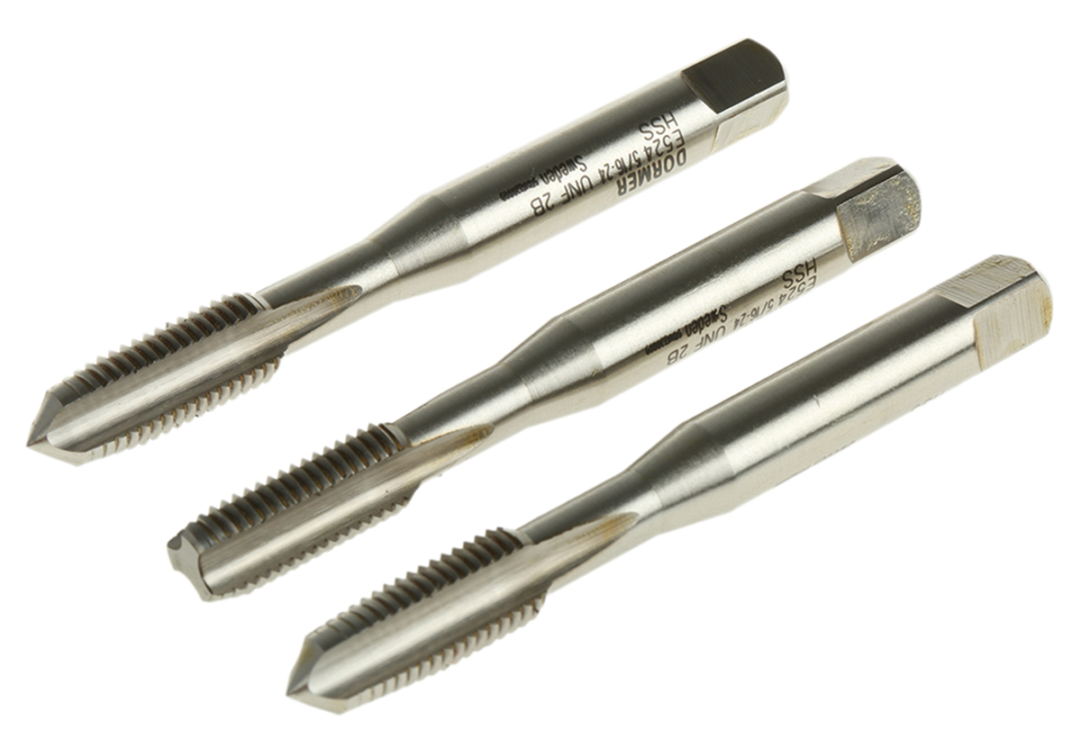 Dormer Tap Set HSS 3-Piece 5/16-24 UNF Thread