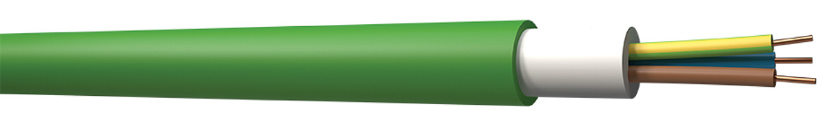 RS PRO 6 mm² 3 Core Power Cable, Green Low Smoke Zero Halogen (LSZH), 100m