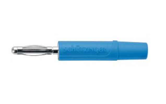 Schutzinger Yellow Banana adapter With Nickel Plated contacts and Nickel Plated